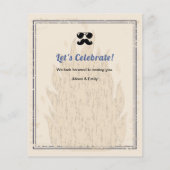 BUDGET父の日ヴィンテージBBQパーティの招待状 (裏面)