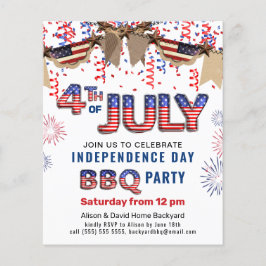 BUDGET独立記念日Fireworks BBQ招待状