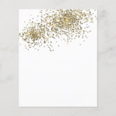 BUDGET白色金ゴールド30thバルーン紙吹雪誕生日 (裏面)