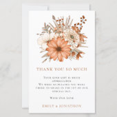 BUDGET秋花模様結婚ズ3枚フォト引用文感謝してい (正面)