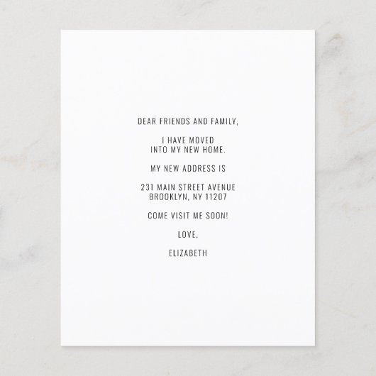 Budget移動した住所の変更の写真の移動 (裏面)