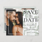 Budget紅葉の緑の写真を保存結婚する (正面/裏面)