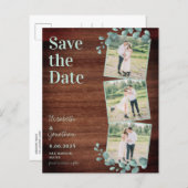 Budget素朴 Greenery Photo Collage日付の保存 (正面/裏面)