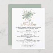 Budget結婚のCovid 19 Safety Folids Enclosure (正面/裏面)