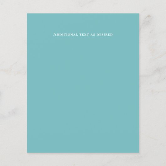 BUDGET結婚式の招待ティール（緑がかった色）ピンクの金ゴールド抽象芸術 (裏面)