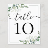 BUDGET結婚式レセプションユーカリ表番号 (裏面)