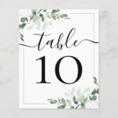 BUDGET結婚式レセプションユーカリ表番号 (正面)