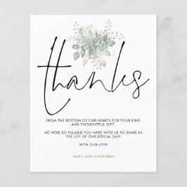 Budget結婚 Sage Folids金ゴールドスクリプ感謝していト