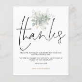 Budget結婚 Sage Folids金ゴールドスクリプ感謝していト (正面)