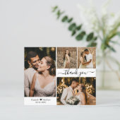 Budget結婚's Photo Collage Thank You Script Card (スタンド正面)