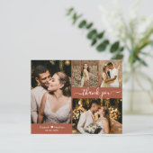 Budget結婚's Photo Collage Thank You Script Card (スタンド正面)