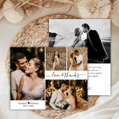 Budget結婚's Photo Collage Thank You Script Card