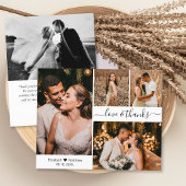 Budget結婚's Photo Collage Thank You Script Card