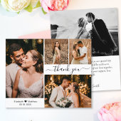 Budget結婚's Photo Collage Thank You Script Card