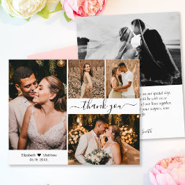Budget結婚's Photo Collage Thank You Script Card