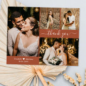 Budget結婚's Photo Collage Thank You Script Card