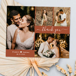 Budget結婚's Photo Collage Thank You Script Card