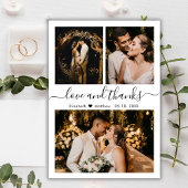 Budget結婚's Photo Collage Thank You Script Card