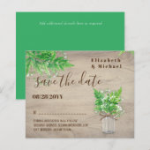 BUDGET緑の日救付Ferns Monochrome Grn (正面/裏面)