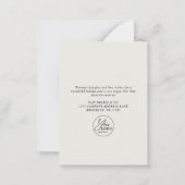 BUDGET脱帽あなたへの雪だるまホワイトカンパニーロゴ ノートカード (裏面)