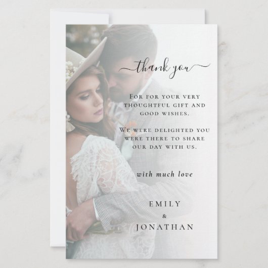 Budget自分の写真を追加結婚ありがとう (正面)