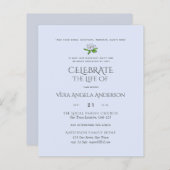 BUDGET葬儀記念招待状生活お祝い (正面/裏面)