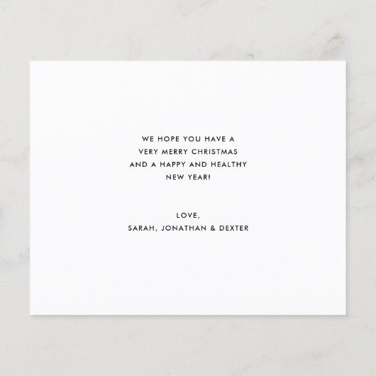 BUDGET赤エレガントメリークリスマスフォトコラージュ (裏面)