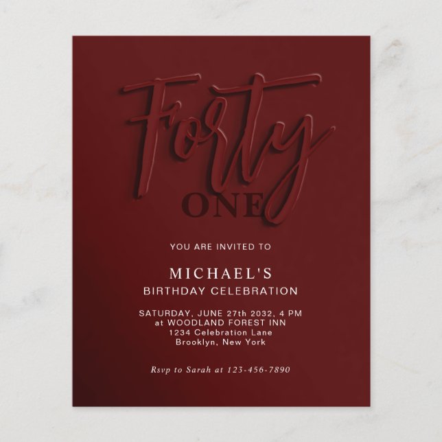 BUDGET赤字脚本440th大人誕生日 (正面)