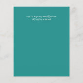 BUDGET追悼メモリアル金ゴールドクロス招待状 (裏面)