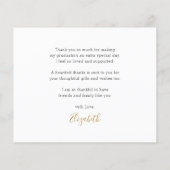 BUDGET金ゴールドスモダンクリプト3 Photo Grad Thank You チラシ (裏面)