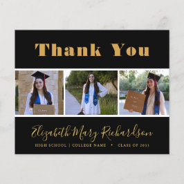 BUDGET金ゴールドスモダンクリプト3 Photo Grad Thank You チラシ