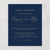 BUDGET金ゴールドネイビー写真の後に幸せ結婚に (正面)