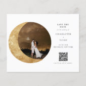 BUDGET金ゴールドムーンスターズ写真QRコード結婚ズ (裏面)