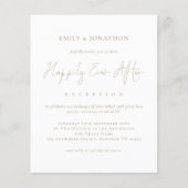 BUDGET金ゴールド文字写真の後に幸せ結婚に (正面)