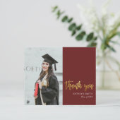 BUDGET金ゴールド赤モダン写真卒業 (スタンド正面)