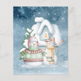 BUDGET雪だるまIn Snow写真クリスマス