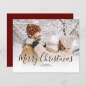 BUDGET雪オーバーレイ写真クリスマス (正面/裏面)