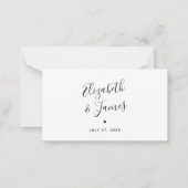 BUDGET非ユニークおもしろい伝統的ゲストブックアイディア ノートカード (裏面)