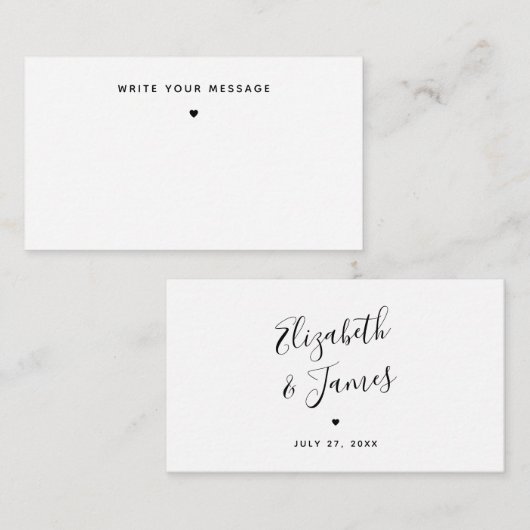 BUDGET非ユニークおもしろい伝統的ゲストブックアイディア ノートカード (正面/裏面)