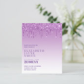BUDGET かわいいウエディングシャワーの招待状 グリッター (スタンド正面)