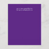 BUDGET かわいいウエディングシャワーの招待状 グリッター (裏面)