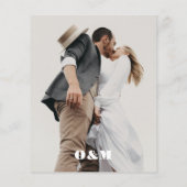 BUDGET はっきりした Monogramカジュアル写真結婚の (裏面)