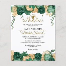 BUDGET エメラルド フラワービクトリアン ブライダルシャワー