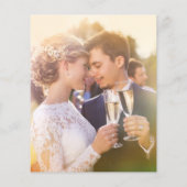 BUDGET エレガント Crane Photo's 結婚 Thank You (裏面)