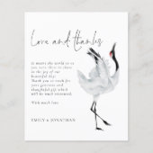 BUDGET エレガント Crane Photo's 結婚 Thank You (正面)