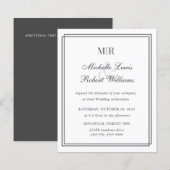 BUDGET エレガント Double Monogram縁ど結婚の (正面/裏面)