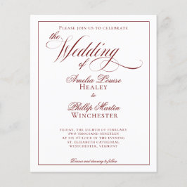 BUDGET エレガント Garnet赤と白結婚の