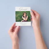 Budget エレガント Graduate Photo Class of Announcemen チラシ (手)