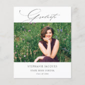 Budget エレガント Graduate Photo Class of Announcemen チラシ (正面)