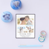 Budget エレガント Photo結婚's Thank You チラシ (シングル)